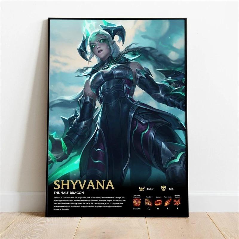 Popular Online Game League of Legends Character The Starchild Soraka Quality Canva Painting Wall Art Poster Aesthetic Room Decor