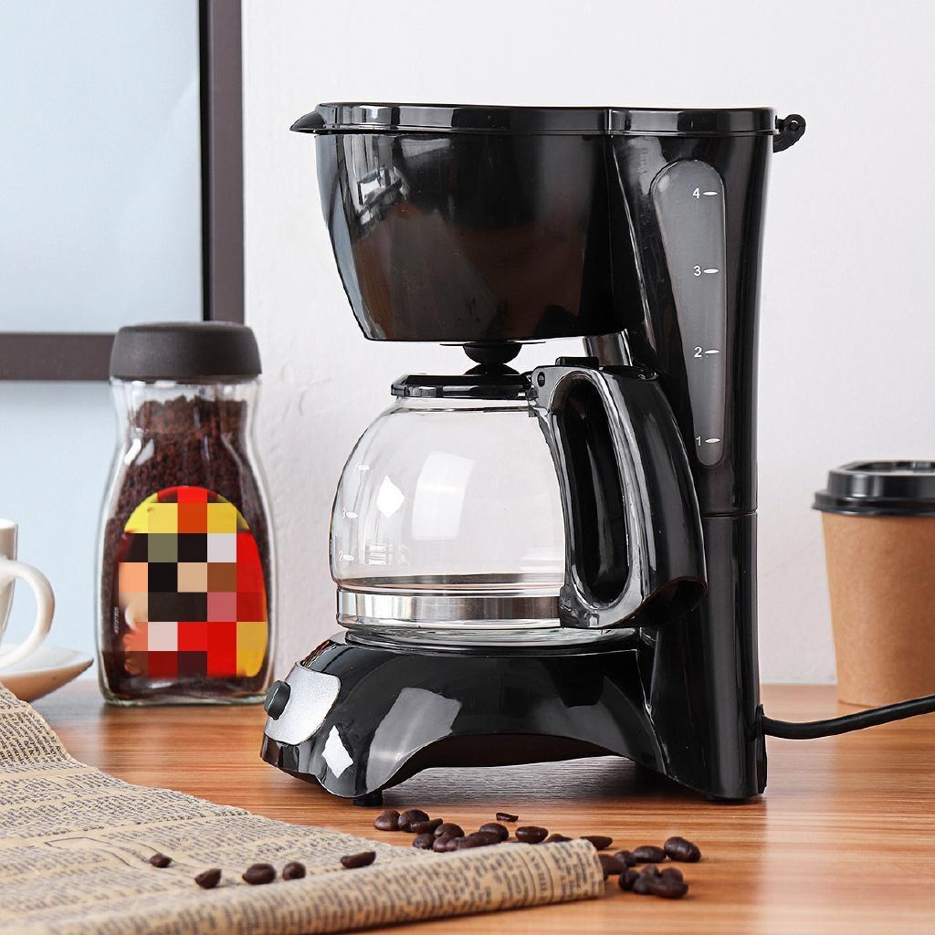 220V Drip Commercial American Coffee Machine Electric Coffee Maker Automatic Insulation Pot Small