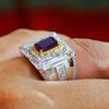 Garnet Oval Cut Gemstone With 925 Sterling Silver Ring For Men's #321 JL375732435738