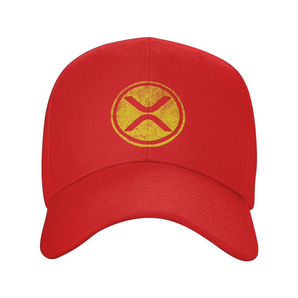 XRP Ripple Krypto Vintage Gold Lässig Baseballkappe Sommer Trucker-Kappe Sonnenschutz Kpop Rock Snapback-Kappe Unisex Baseballkappen