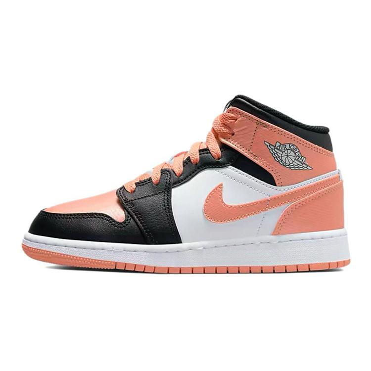 Jordan 1 Mid White Light Madder Root GS DM9077-108 38.5