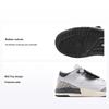 Air 3 Retro PS Hide N Sneak Kids Sneakers White Black Iron FB4416-100
