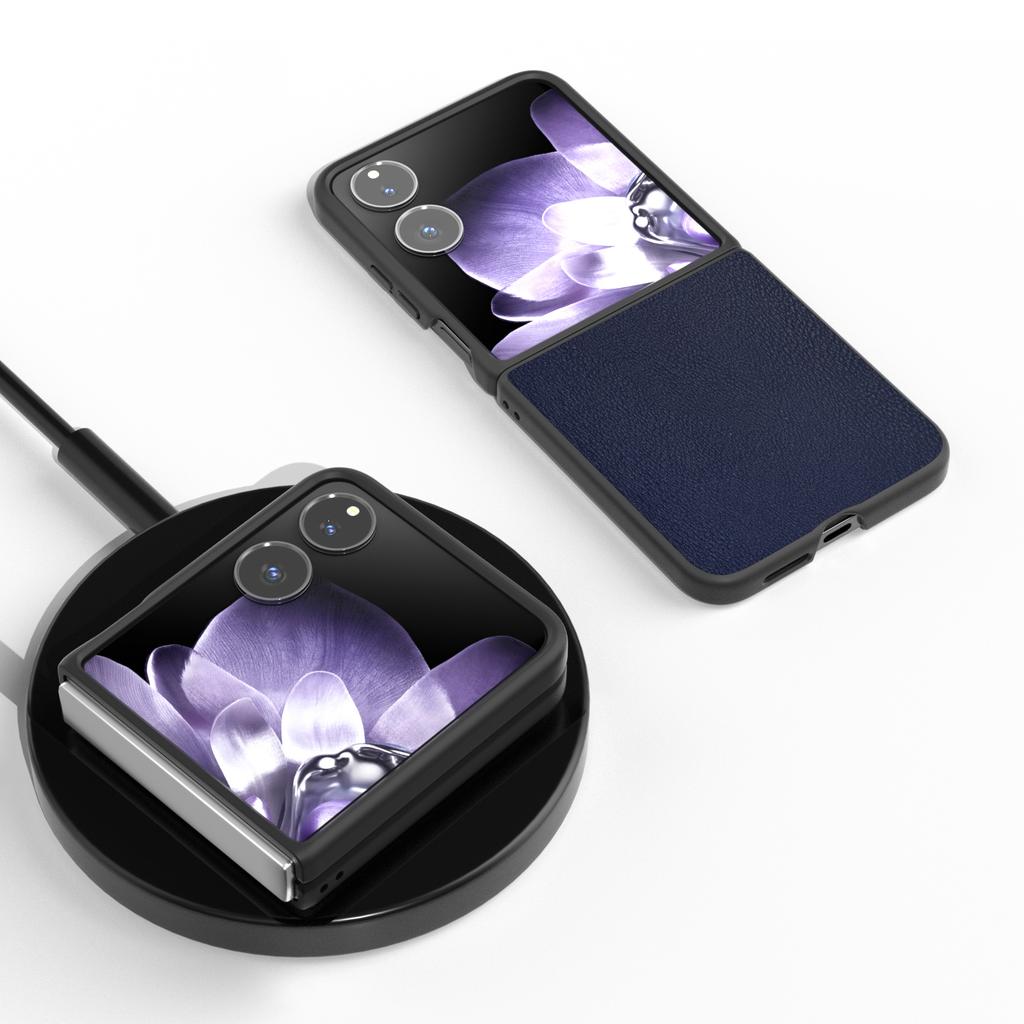 For Xiaomi Mix Flip 5G Case Anti-Scratch PU Leather Coated PC Phone Cover