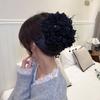 Plastic Hair Claw Peony Flower Flower Hairgrips Fashion Shark Clip  Women