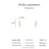High-End 925 Silver Needle Rhinestone Tassel Earrings for Women - Unique Gold & Silver Design