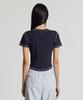 Nyuballanseu Nbneg3W652 / Women Essential Ribbed Short Sleeve Tee (Navy)