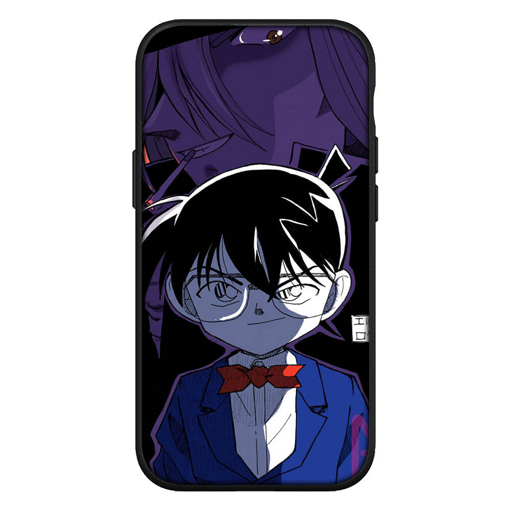 

Чехол для iPhone 17 16 15 Xiaomi Poco Redmi Note 14 13 12 11 Pro Max 9 16e Samsung Galaxy S25 S24 S23 14C A56 OPPO Huawei Чехол для телефона Детектив Конан for Redmi Note 13 Pro 4G экрю