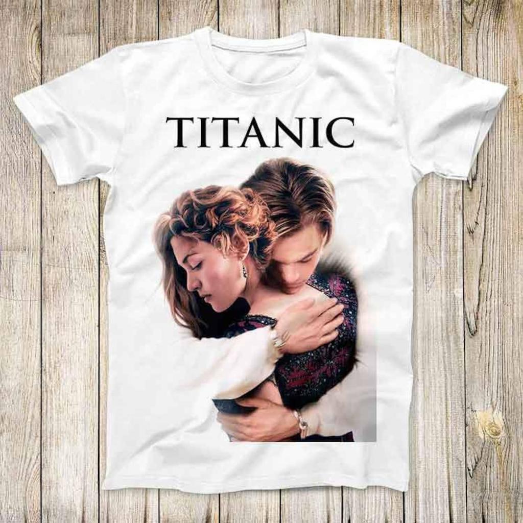 Titanic Movie Film Poster Rose Jack Top Tee Best Seller Birthday Gift Men Women Unisex T-Shirt 3277