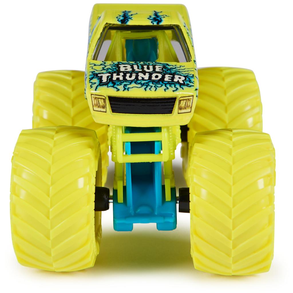 Monster Jam, Official Blue Thunder Monster Truck, Die-Cast Vehicle, 1:64 Scale, Kids Toy for Boys 3+