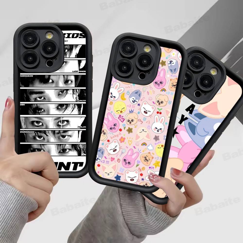 1PC Fashion Kpop S-Stray-Kids Phone Case for iPhone 17 16 15 14 13 12 11 Pro Max Plus Silicone Shockproof Case