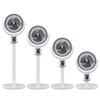 2026 USB Rechargeable Oscillating Floor Fan with LED for Indoor/Outdoor Use