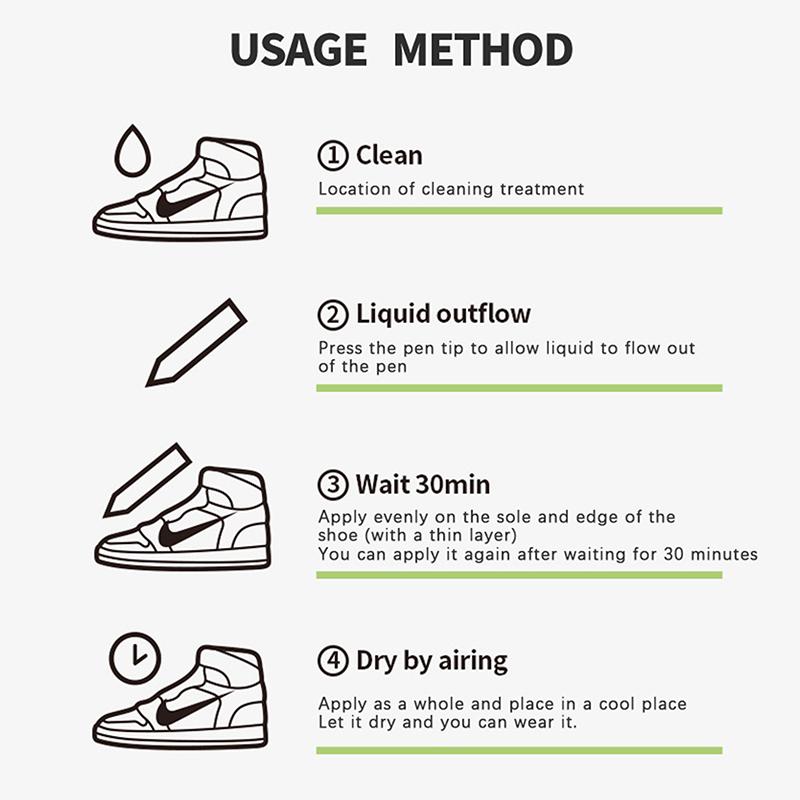 Shoes Stains Removal Waterproof Sneakers Anti-Oxidation Pen Repair Complementary Color White Go Yellow Shoe Whitening Cleaning