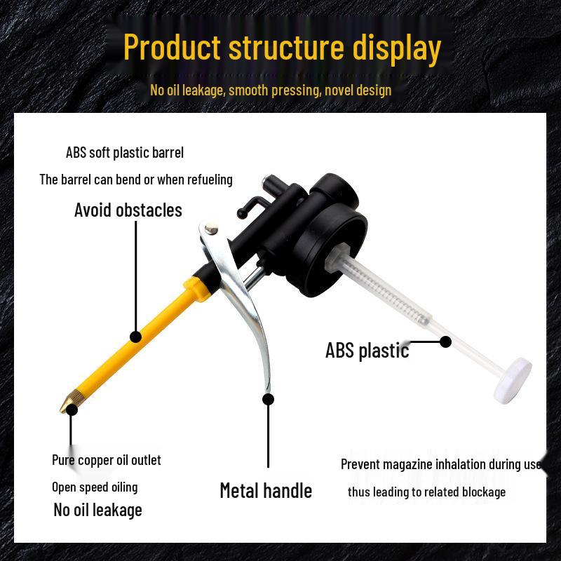 Haushalts-Hochdruck-Ölkanne mit langer Tülle, manuell