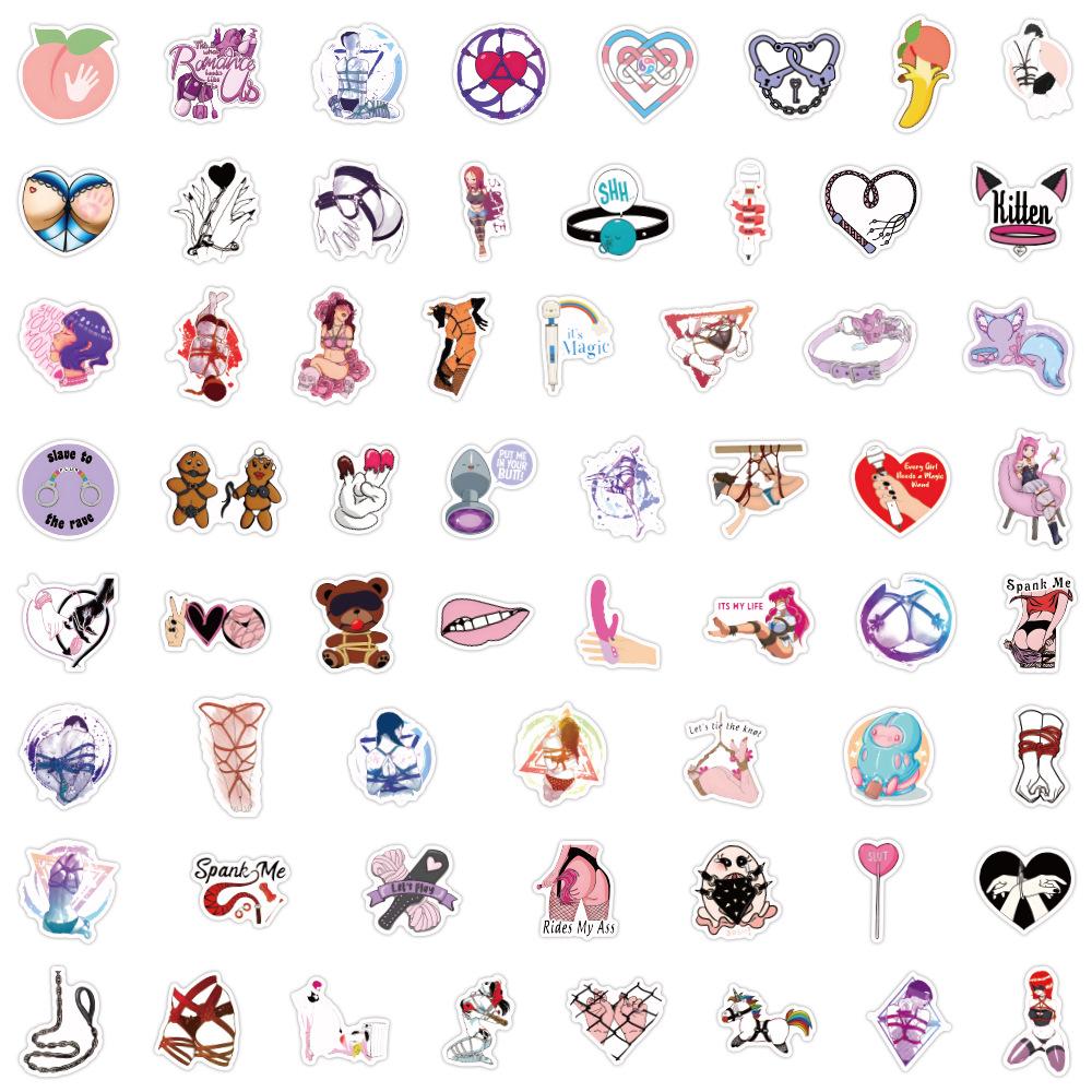 60 Samolepek Graffiti Nového Stylu Ozdobte Zápisník Kufr Kytaru Personalizované Ruční Stan Vodotěsné Samolepky