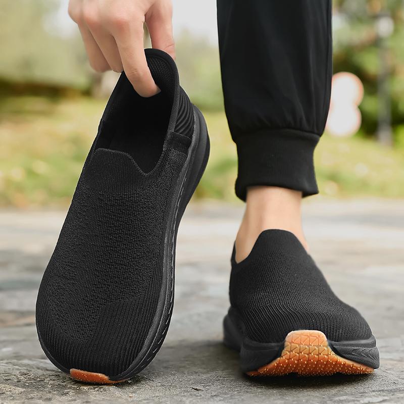 TUINANLE Barefoot Shoes Men Wide Toe  Flats Shoes Classic Slip-On Loafers Men Lightweight Breathable Driving Sneakers