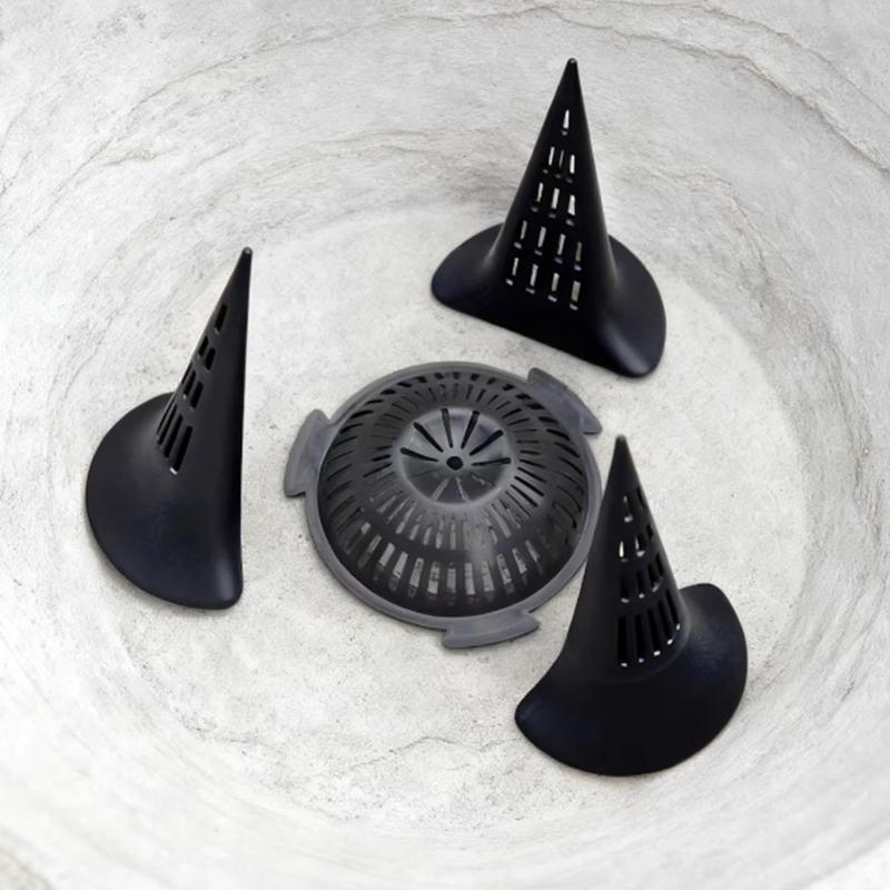 3pcs Conical Plant Breathable Watering Device Grid Gasket Garden Bonsai Bottom Flower Plant Soil Aeration Root Protection