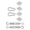 Sun Shade Sail Hardware Kit Canopy Installation Buckle Set for Rectangle and Square Awning 5mm