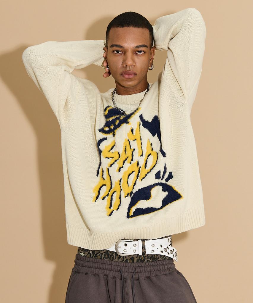 HOODHOOD Say Hood Knit Ivory