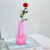 Cuboid Vase Light Luxury European Style Faux Crystal Matte/Smooth Container Ornament Romantic