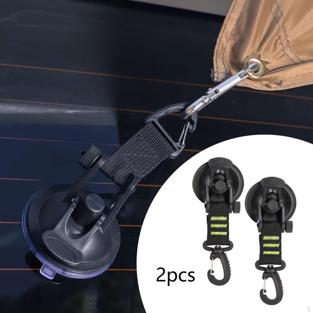 2 kusy sprchové háčky přísavky kempingové příslušenství 360° otočné odnímatelné stanové upevňovací háčky pro