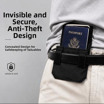 Riem Slijtage Mini Portemonnee Pouch Anti-diefstal Riem Taille Tas Mannen Riem Portemonnee voor Paspoort ID-kaart Contant Geld