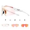 Pochromic Cycling Glasses Bike Sunglasses UV400 Running Sports Bicycle Eyewear Goggles Outdoor MTB Sunglasses Eyepieces