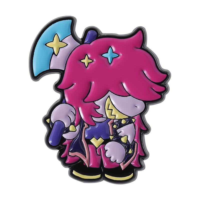 Anime Clown Doll Enamel Pins Custom Anime Characters Brooches Lapel Badges Clothes Punk Gothic Jewelry Gift for Friends