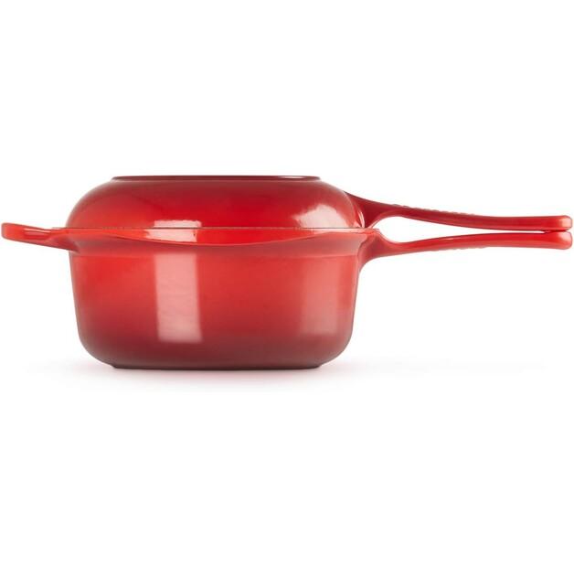 Cast Iron Roaster Le Creuset 2in1 Marmitout 2.3 L Cherry Red (25044220602460)
