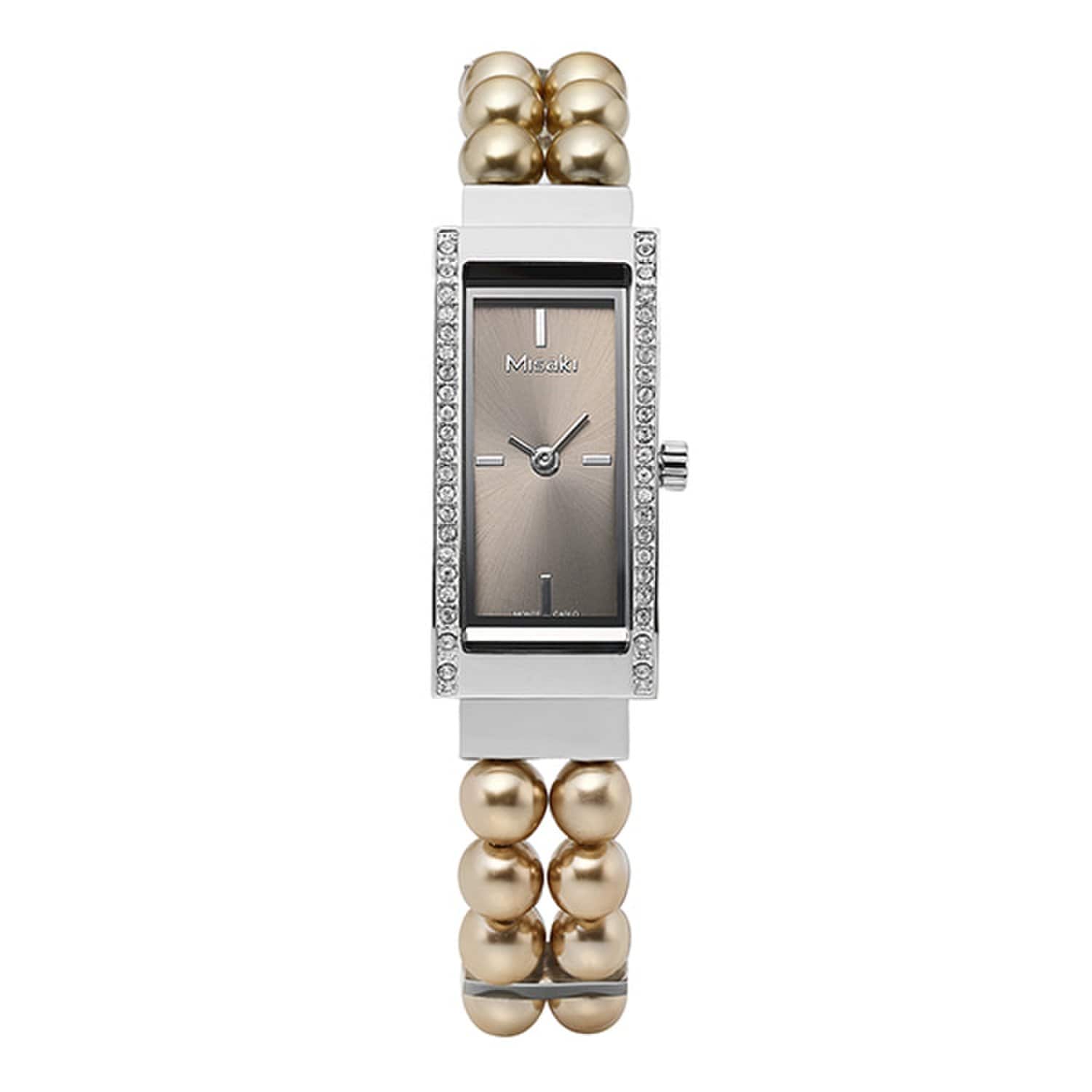 [MISAKI] QCRWDELIGHTPEARLBR Delight Pearl Женские металлические часы