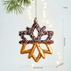 Christmas Atmosphere Balloon Dog Small Pendant Christmas Tree Snowflake House Pendant Small Ornament Wreath Accessory