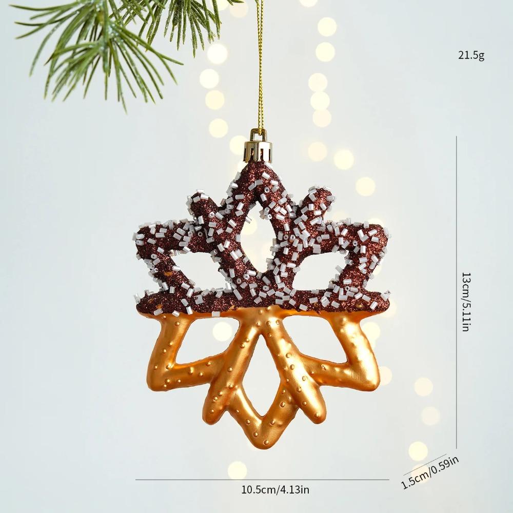 Christmas Atmosphere Balloon Dog Small Pendant Christmas Tree Snowflake House Pendant Small Ornament Wreath Accessory