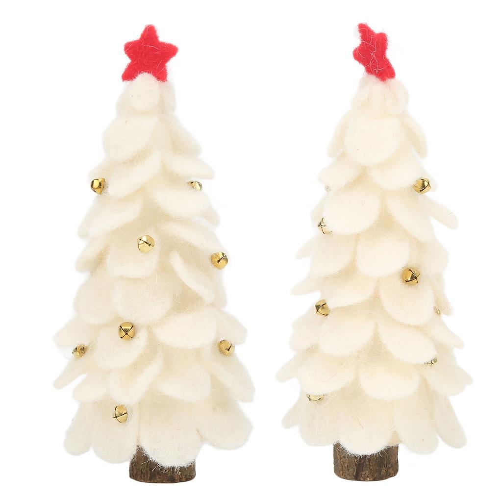 2023 New Christmas Decoration Wool Felt Christmas Tree Ornament Home New Year Party Ornament White