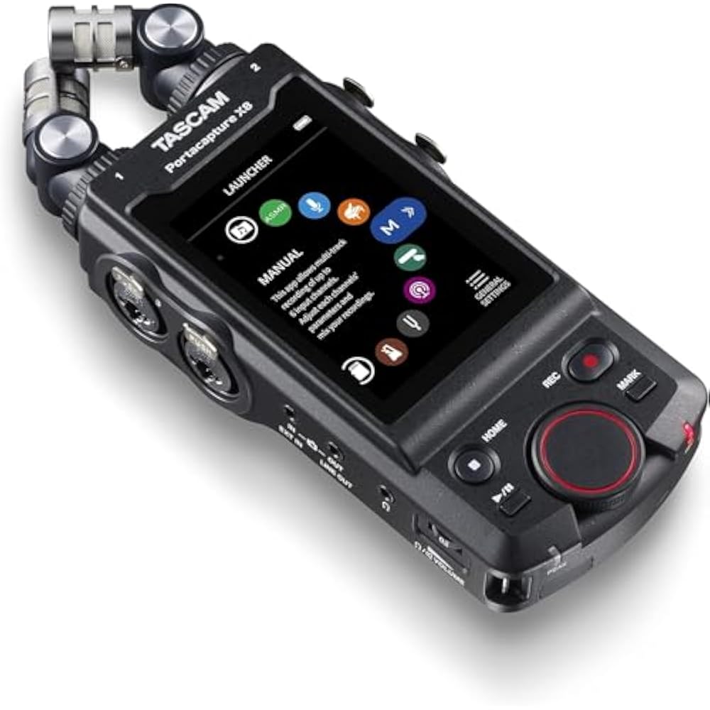 TASCAM (Tascam) Portacapture X8 32 bit float 192 kHz (Hi-Res) 8 Track Portable Recorder Podcast U...