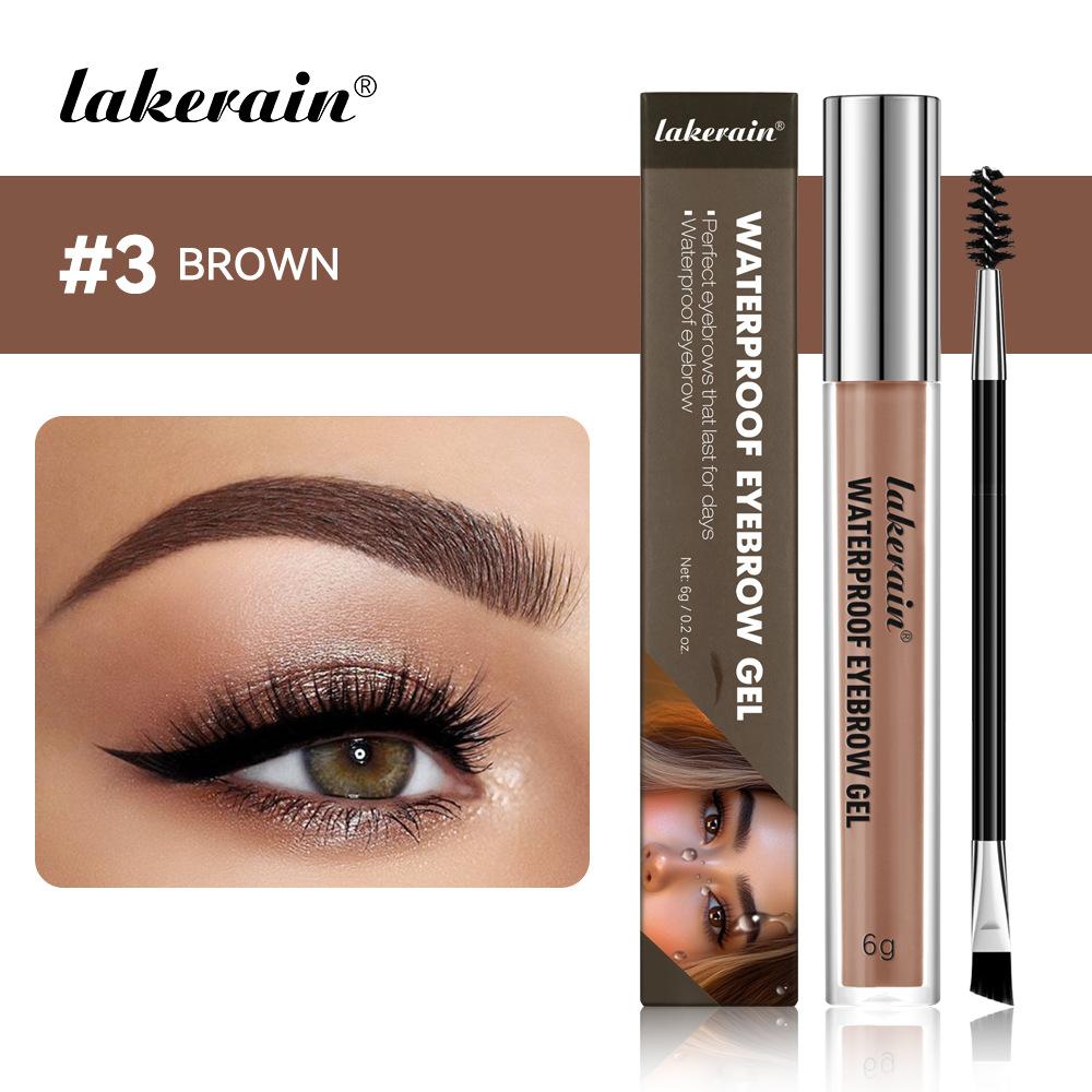 Long Lasting Waterproof Eyebrow Gel Highly Tinted Liquid Makeup Sweatproof Natural Finish Brown Black 4 Colors Cosmetics