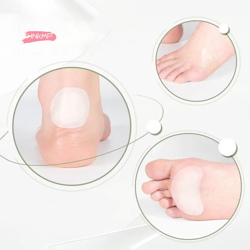 5Pcs Gel Heel Protector Foot Patches Adhesive Hydrocolloid Blister Pads Heel Liner Pain Relief Shoes Stickers for Foot Care