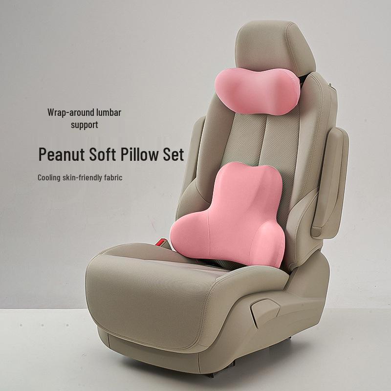 Ergonomic Multi-Angle Lumbar and Neck Support Pillow for Car