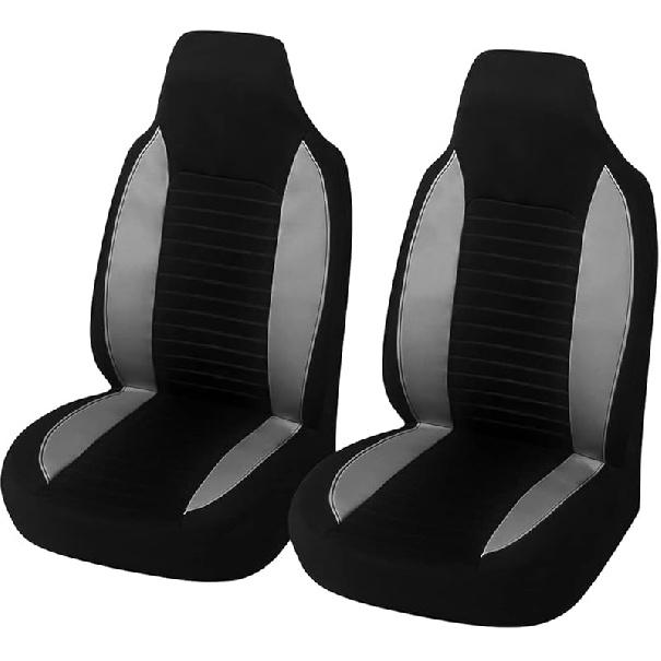 Car Front Seat Covers, Bucket One-Piece Auto Front Seat Protectors, 2PCS Premium Breathable Vehicle Seat Cushions Airbag Compatible, Car Accessories
