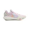 Li Ning Cushioning Slip Resistant Abrasion Resistant Breathable Rebound Grip Low top Basketball Shoes Men's Pink Purple ABPV011-3