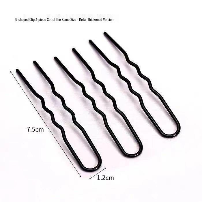 Lazy Bun Hairpin: U-Shaped Hair Clip for Women s Hair Styling and Flower Bud Fixation.