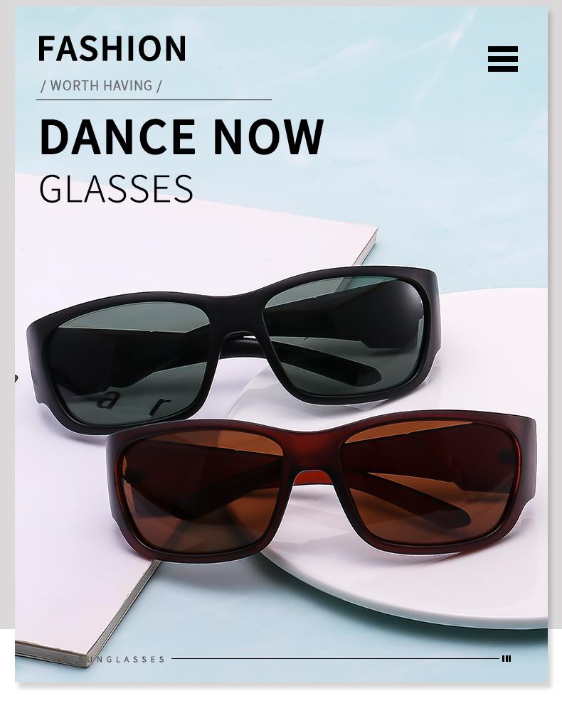 3pcs Sets Square Frame Polarized Sunglasses Men Women Vintag Brand Male Sun Glasses Women Outdoor Sports Road Bicycle Eyewear