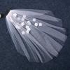 Elegant Bridal Veil Bachelorette Party Decorations Bride To Be Gift Bridal Shower Wedding Single Layer with Rhinestones