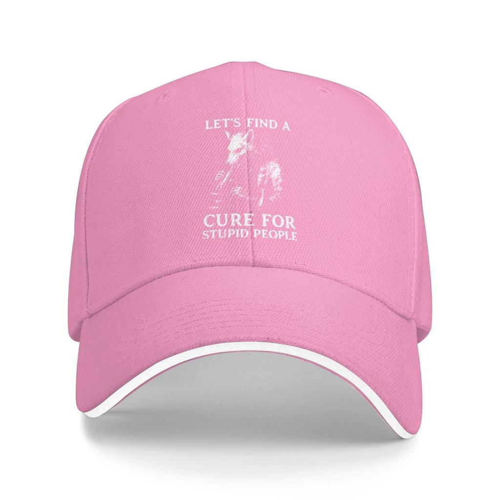 Baseball Caps Let's Find A Cure For Stupid People 2026 Graphic Unisex Outdoor Summer Hats