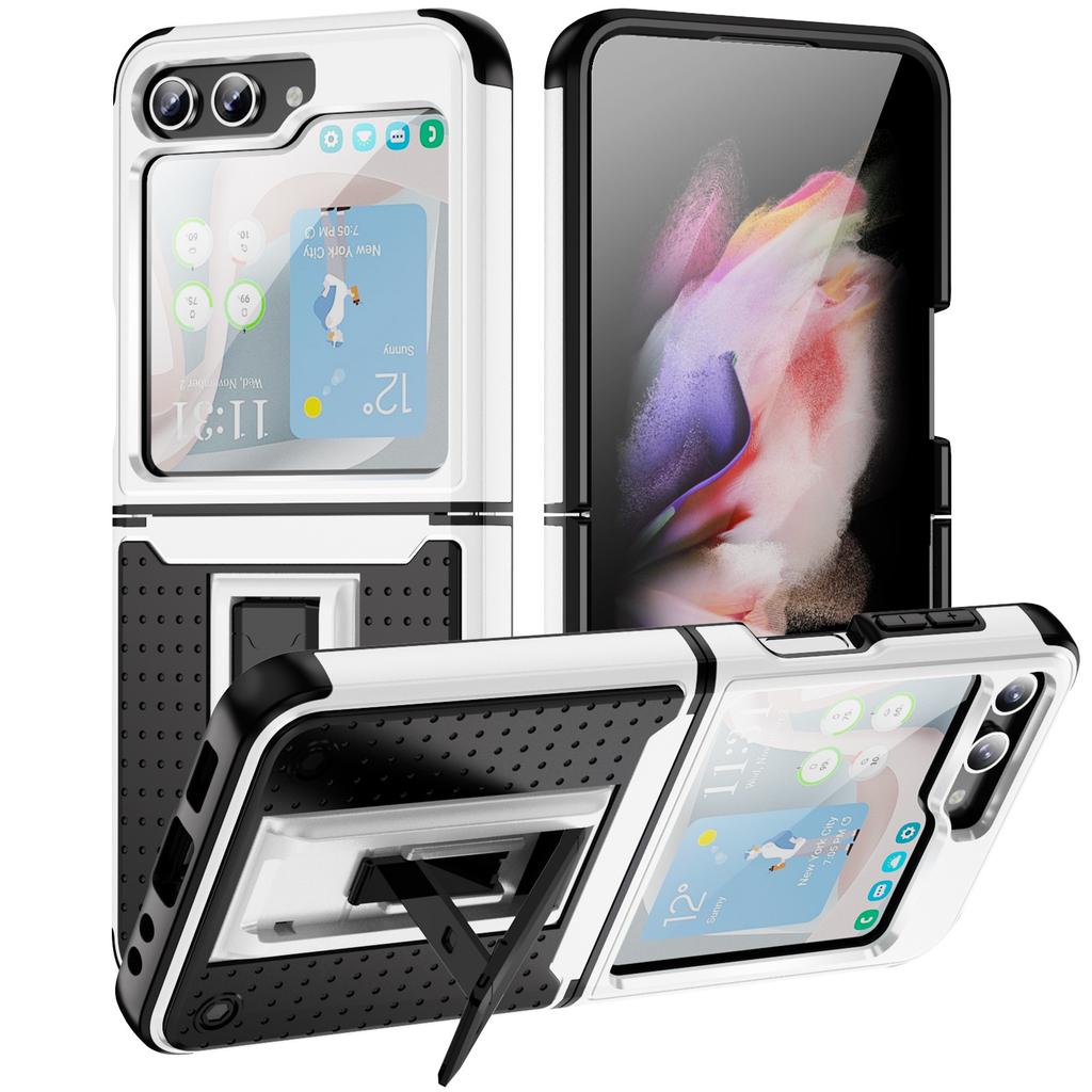 New for Samsung Z Flip5 5G Folding Screen Phone Case Invisible Bracket for Samsung Phone Case