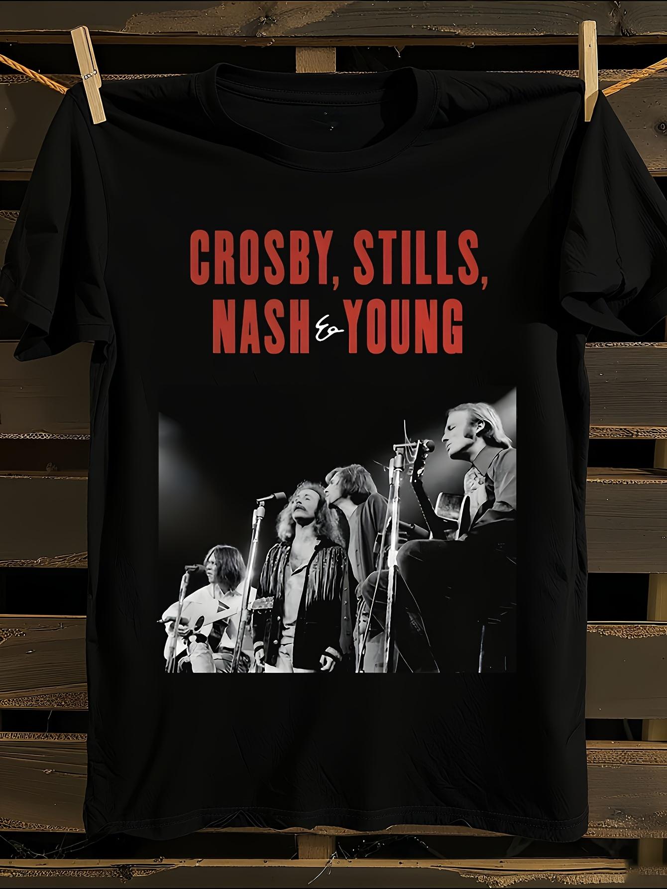 Crosby Stills Nash Young Vintage Band Graphic T-shirt XXXL