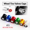 4Pcs Metal Car Wheel Tire Valve Caps Stem Cover For Peugeot 206 208 308 307 207 107 2008 3008 5008 607 301 408 Auto Accessories