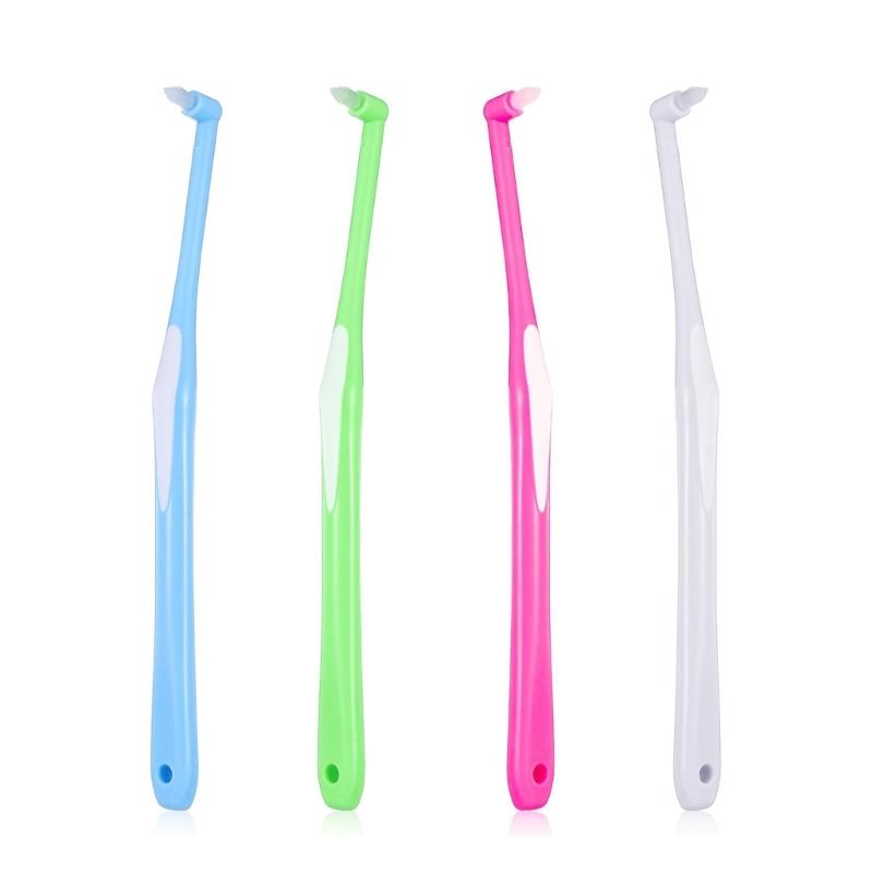 4Piece Single Tufts Toothbrush Set Gentle Dental Cleaning for Sensitive Gums and Dental Appliances
