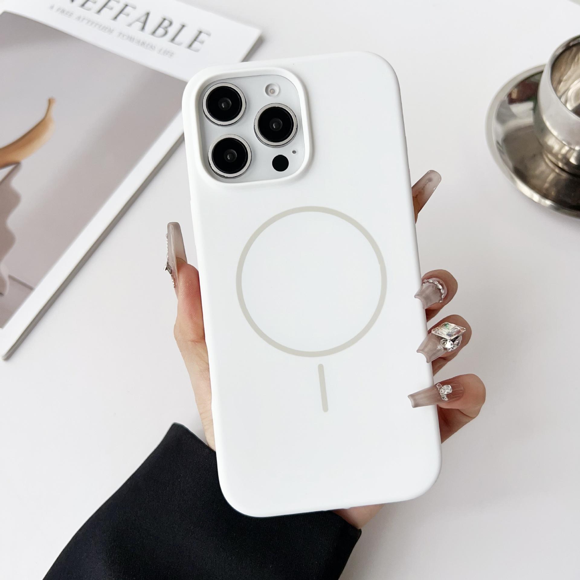 

Тонкое кольцо Магнитный жидкий силикон Подходит для чехла для мобильного телефона IPhone17promax Новый Apple 16 Защита от падений 14 Мягкий чехол iPhone13