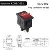 Lang KCD1-101 201 Rocker Switch: 2/3 Pins, 2 Positions, Illuminated Button