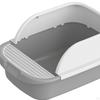 Cat Toilet Sand Box Litter Tray Semi Enclosed Easy Clean Anti Splashing for Travel Supplies