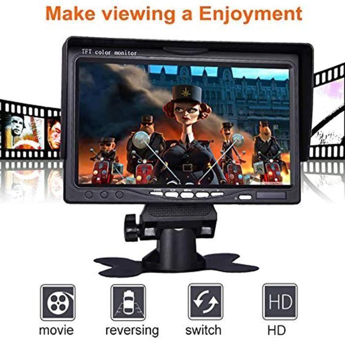 Lychee 7 pouces lcd couleur tft moniteur voiture camera de recul